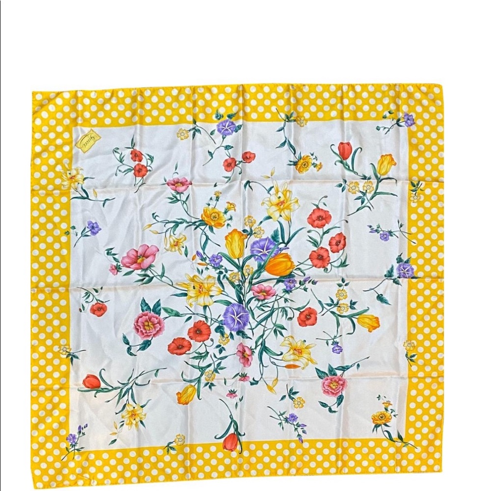Authentic Gucci Large Floral Scarf